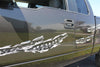skulls tears decals on side of truck